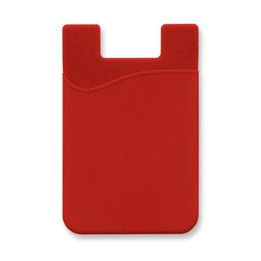 Red Debossed Phone Wallets